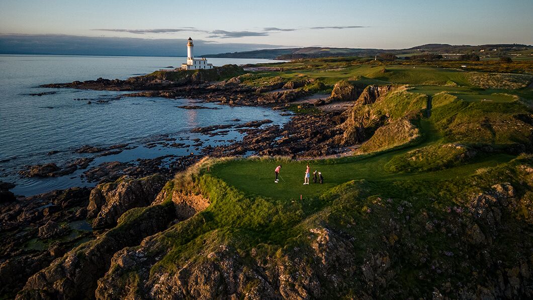 Glenmuir in action on The Ailsa Course at Turnberry Golf Club