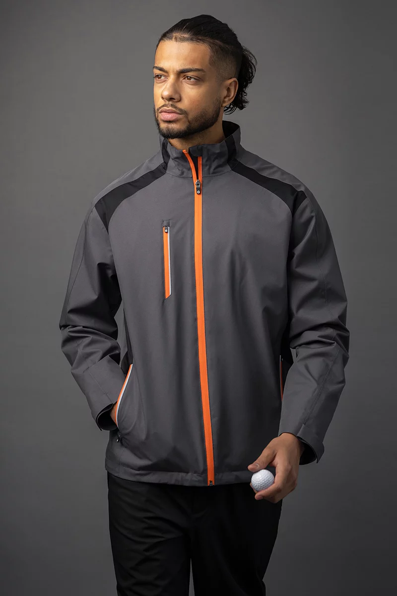 Mens Valberg Panelled Rain Golf Jacket