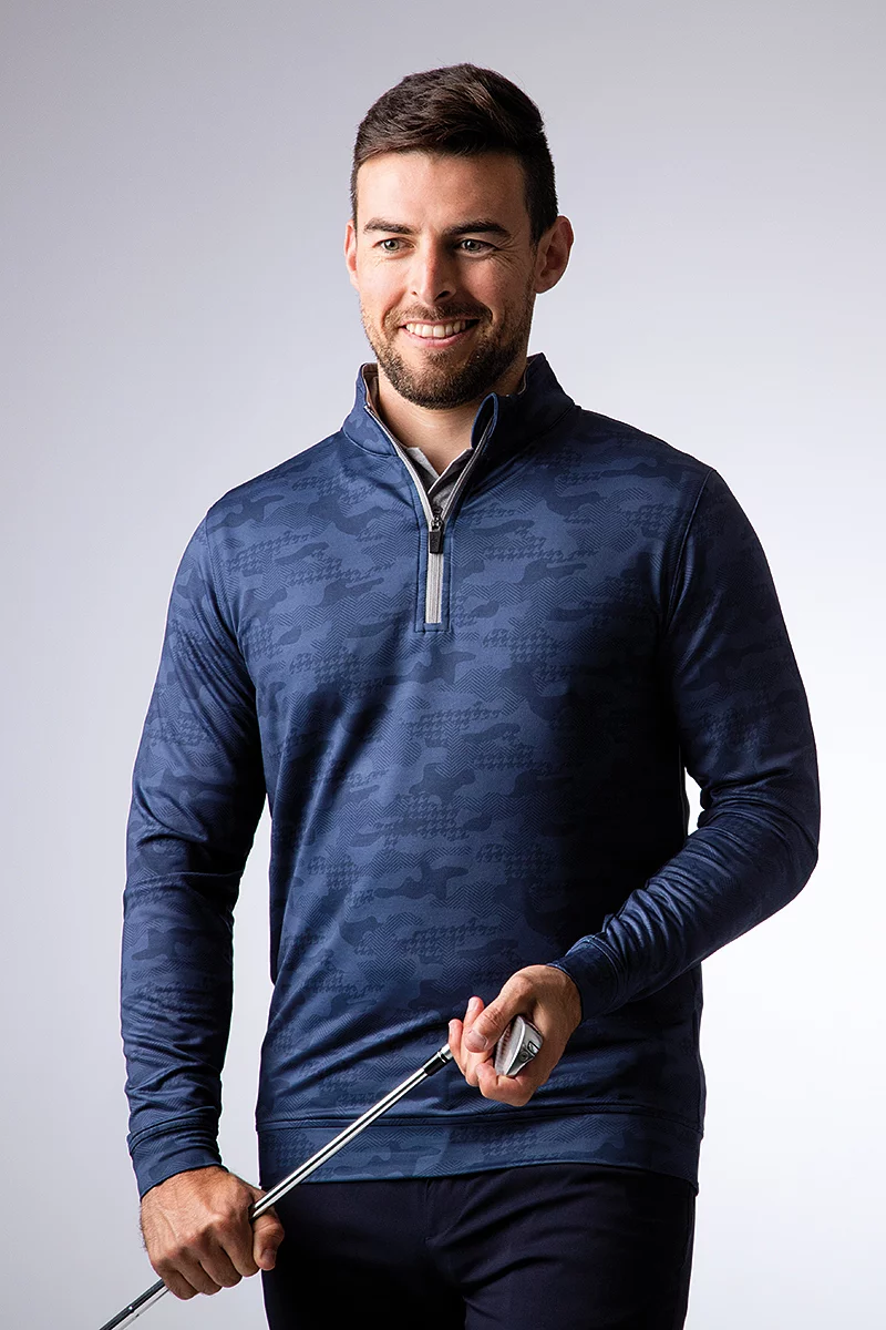 Mens Zip Performance Wick Golf Midlayer Sale