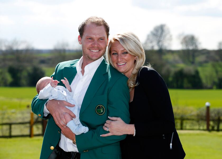 In his favourite white shirt and the Masters green jacket. Credit Peter Byrne/PA Wire